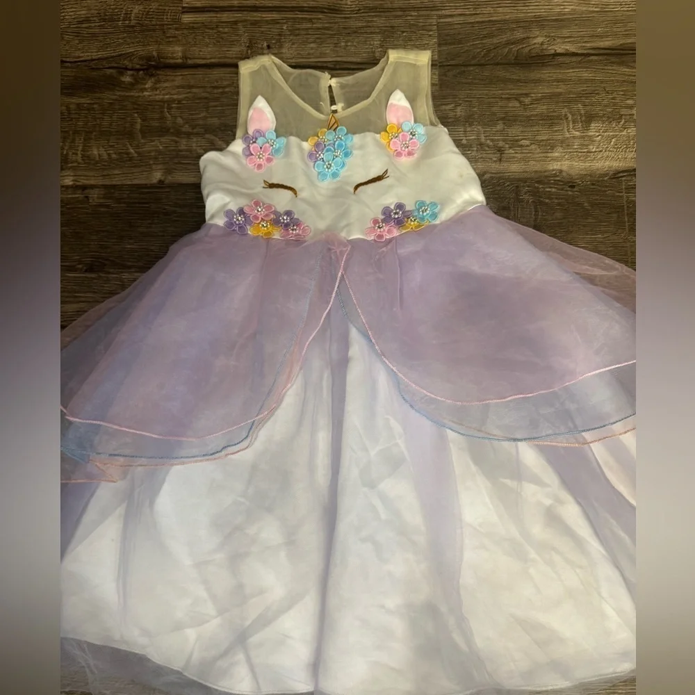 Whimsical Unicorn Kids Costume Dress